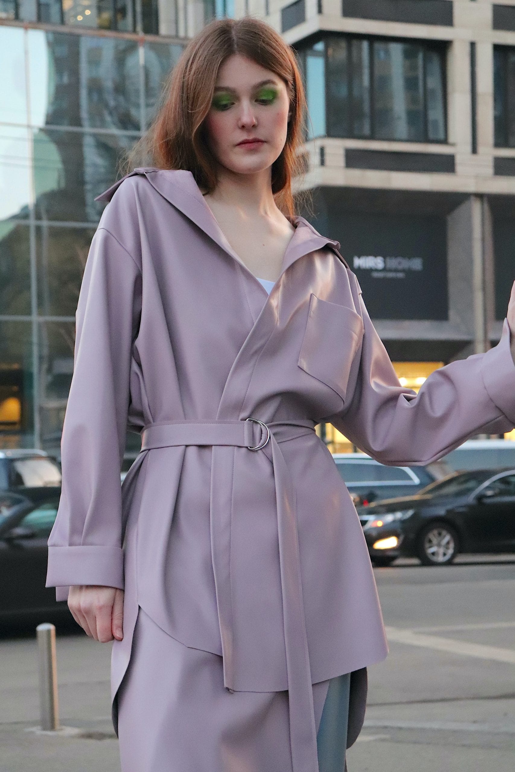 Eco leather shirt