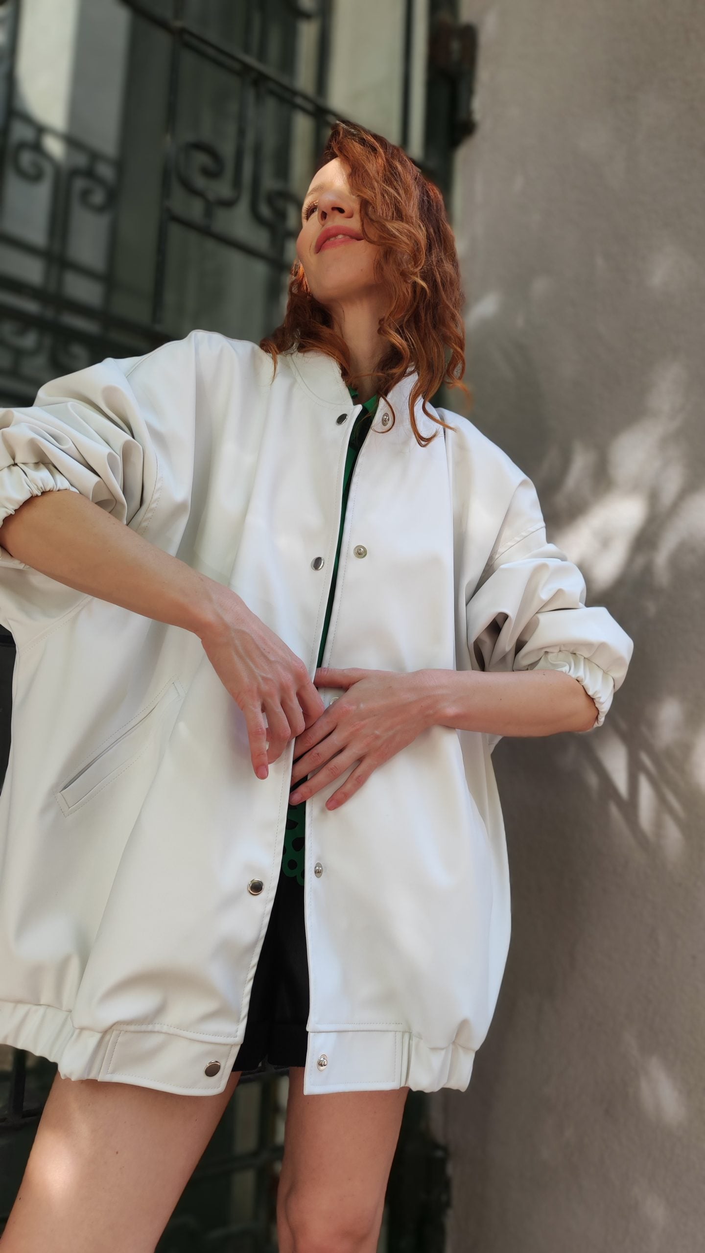 Eco leather bomber jacket — 1