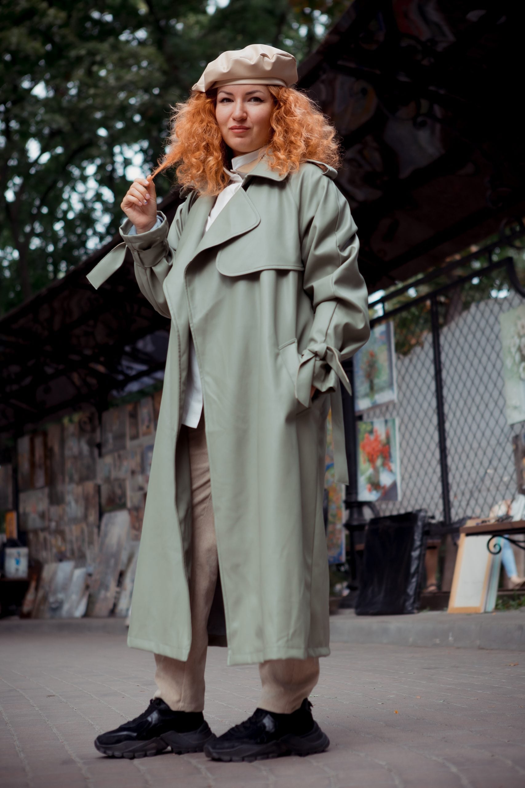 Eco Leather Trench — 1