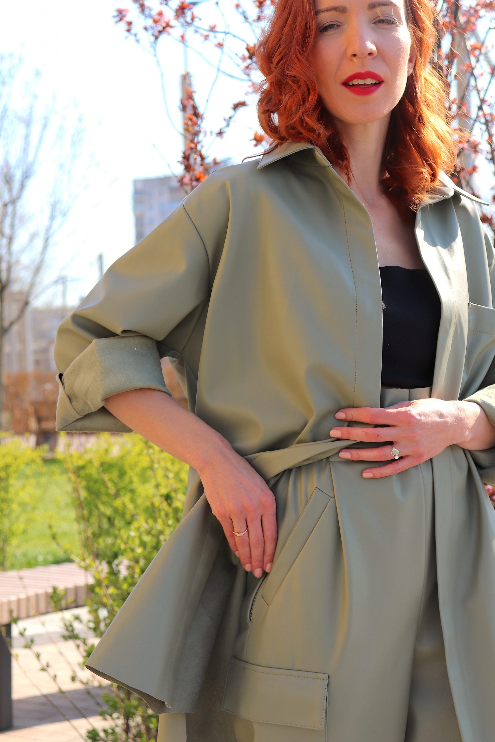 Eco leather shirt — 1
