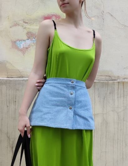 Denim peplum — 1