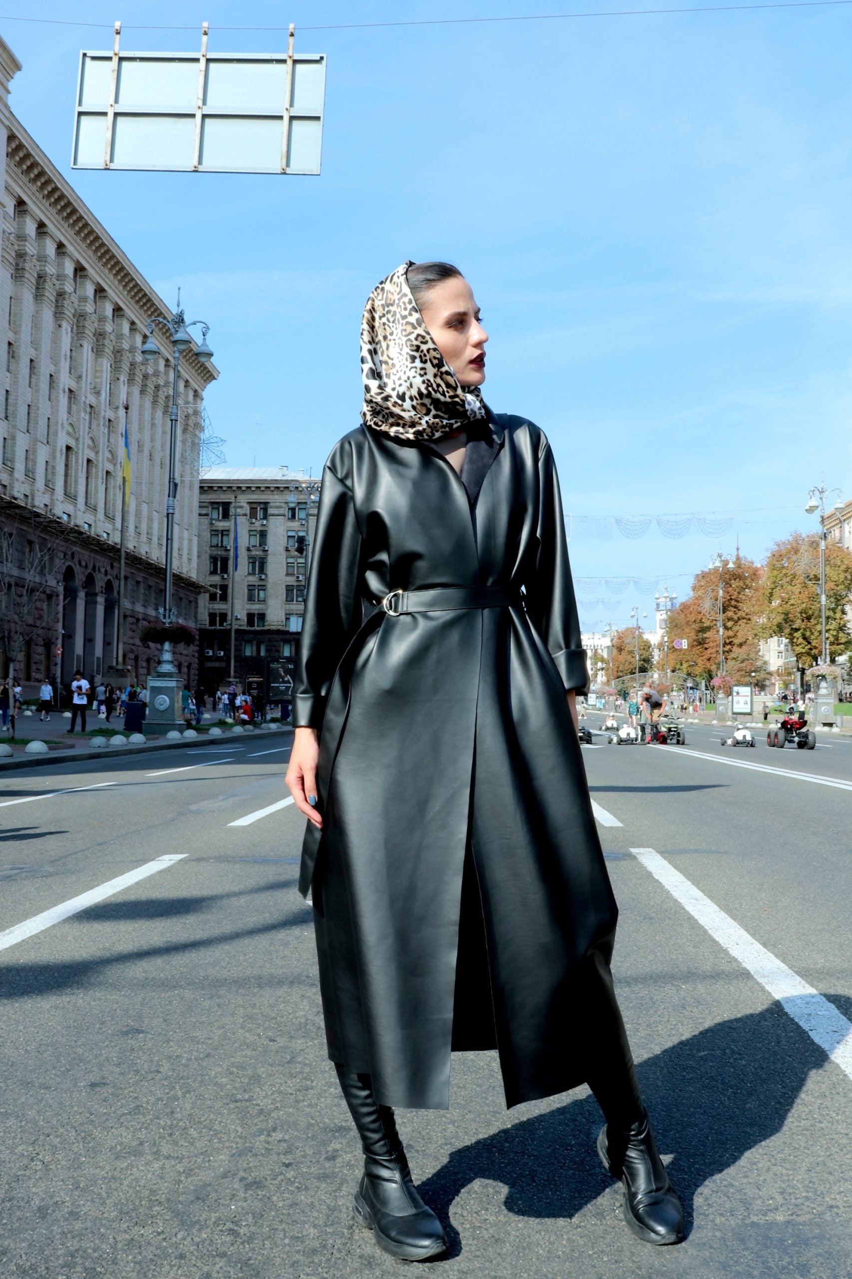 Eco Leather Trench — 1